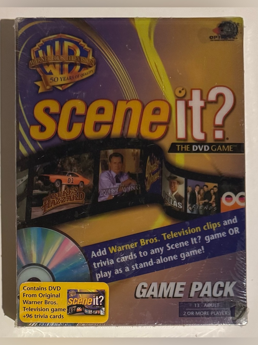 Warner Bros. Television Clips Trivia Cards Scene It DVD Game Pack New Sealed